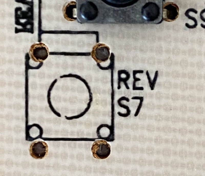 The stupid reverse on the stupid circuit board